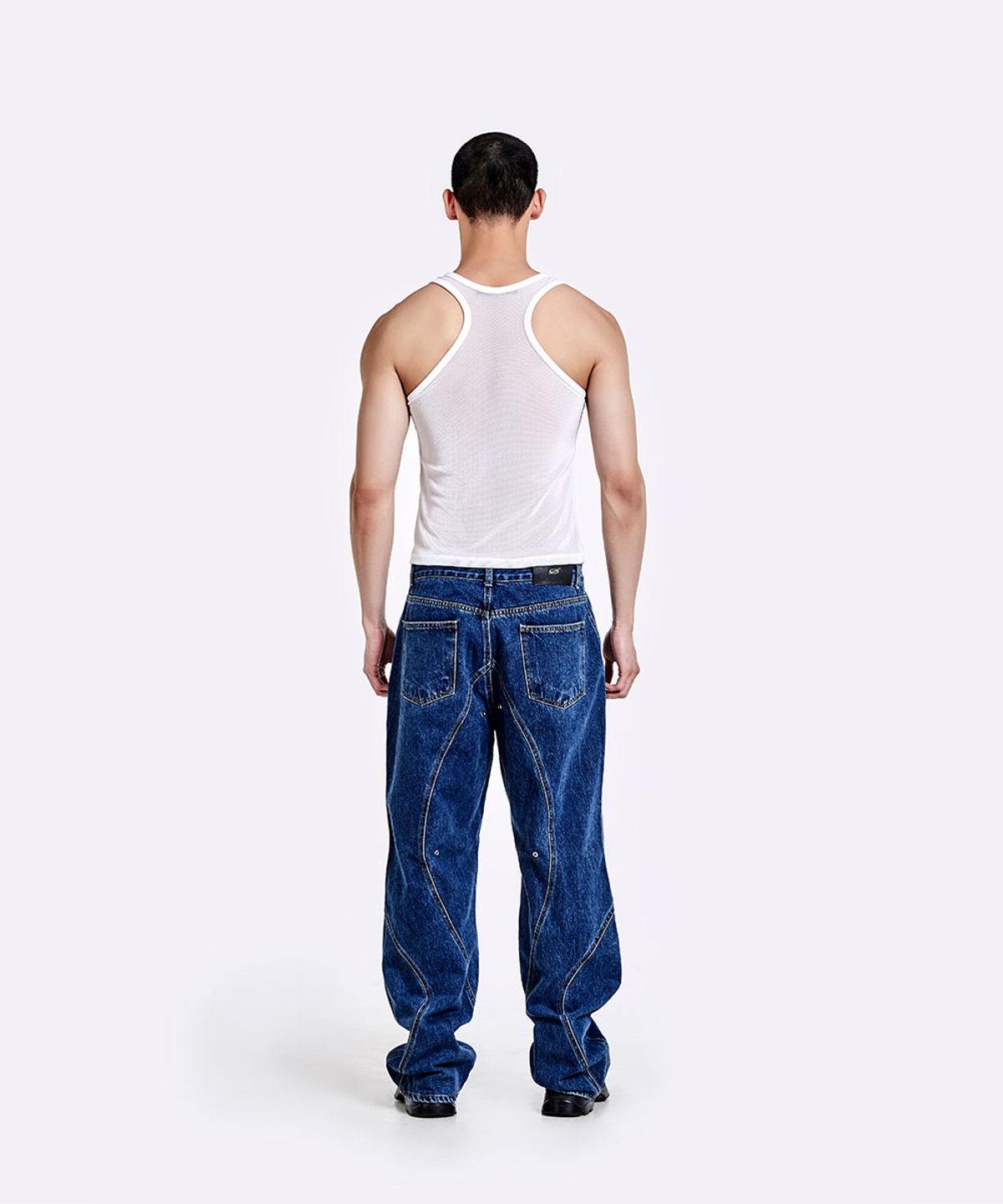 51퍼센트(51PERCENT) Mesh Metal Logo Sleeveless - White