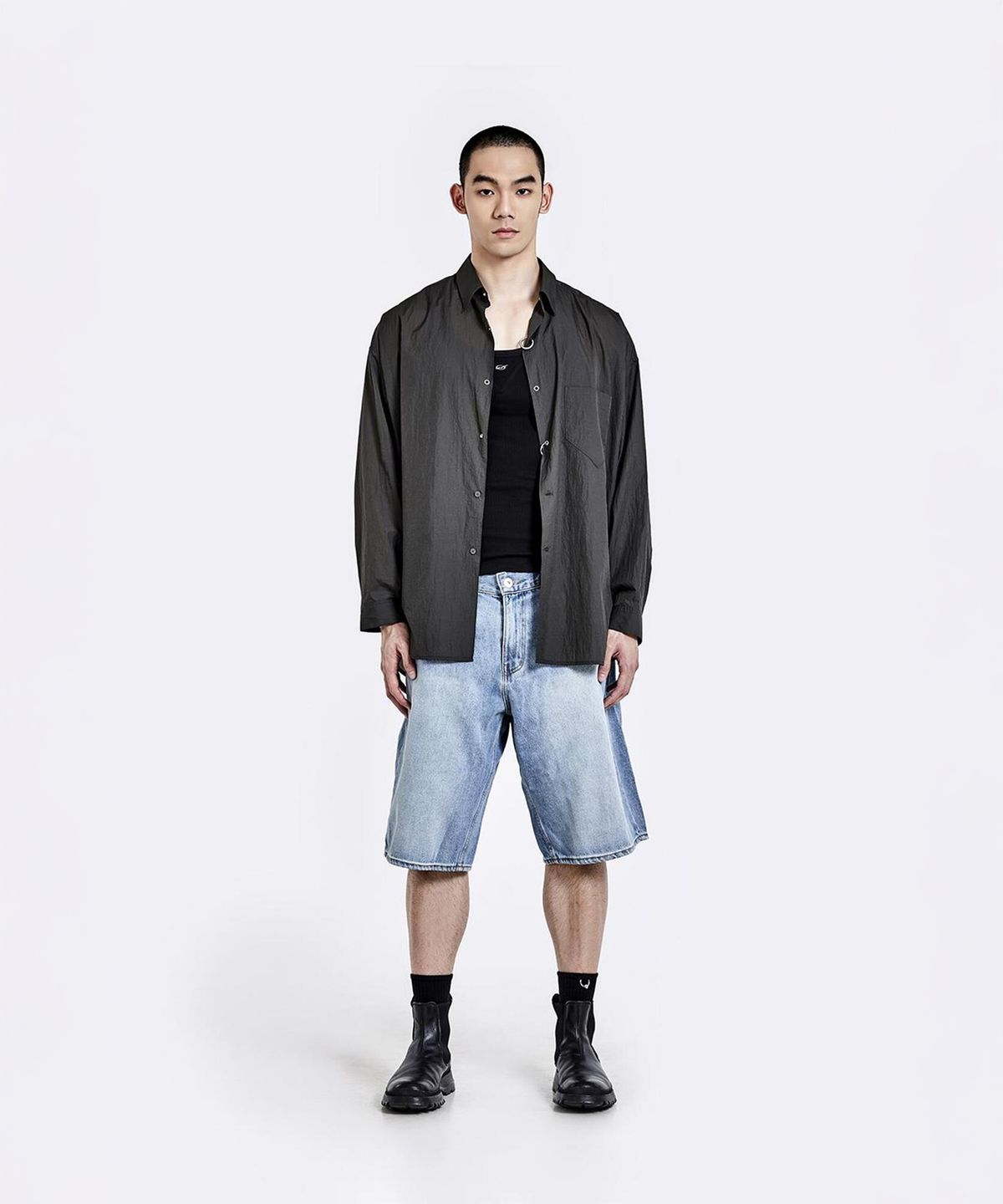51퍼센트(51PERCENT) Ring shirt - Khaki