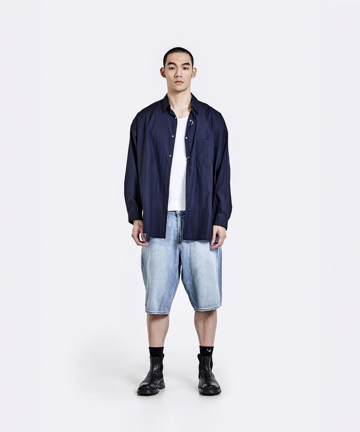 51퍼센트(51PERCENT) Ring shirt - Navy