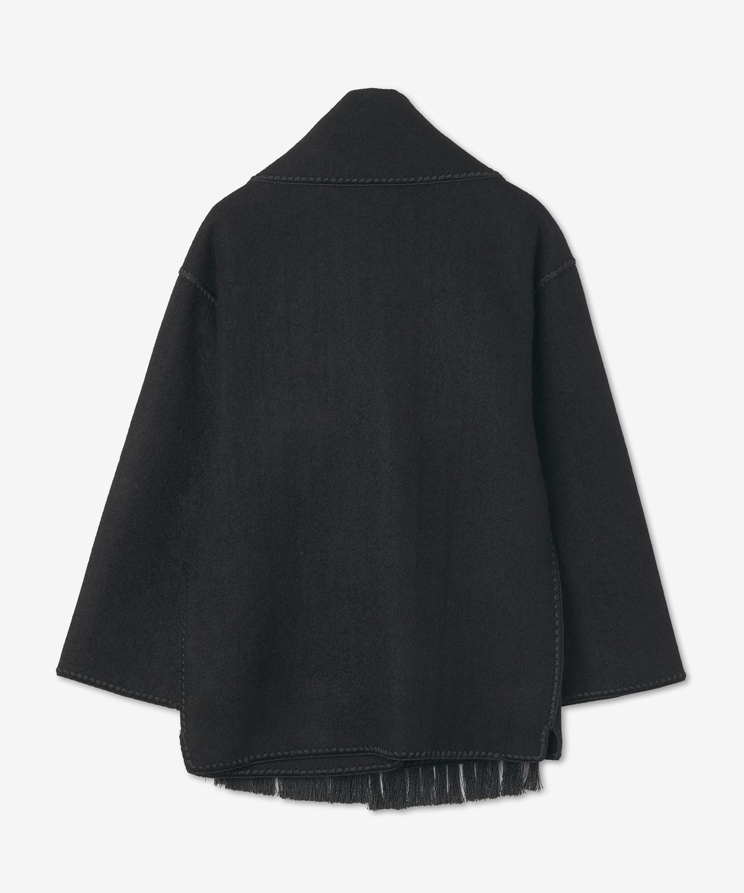 【関税込み】TOTEME タン 刺繍 マフラー コート MUSINSA | TOTEME Embroidered Scarf Jacket - Black