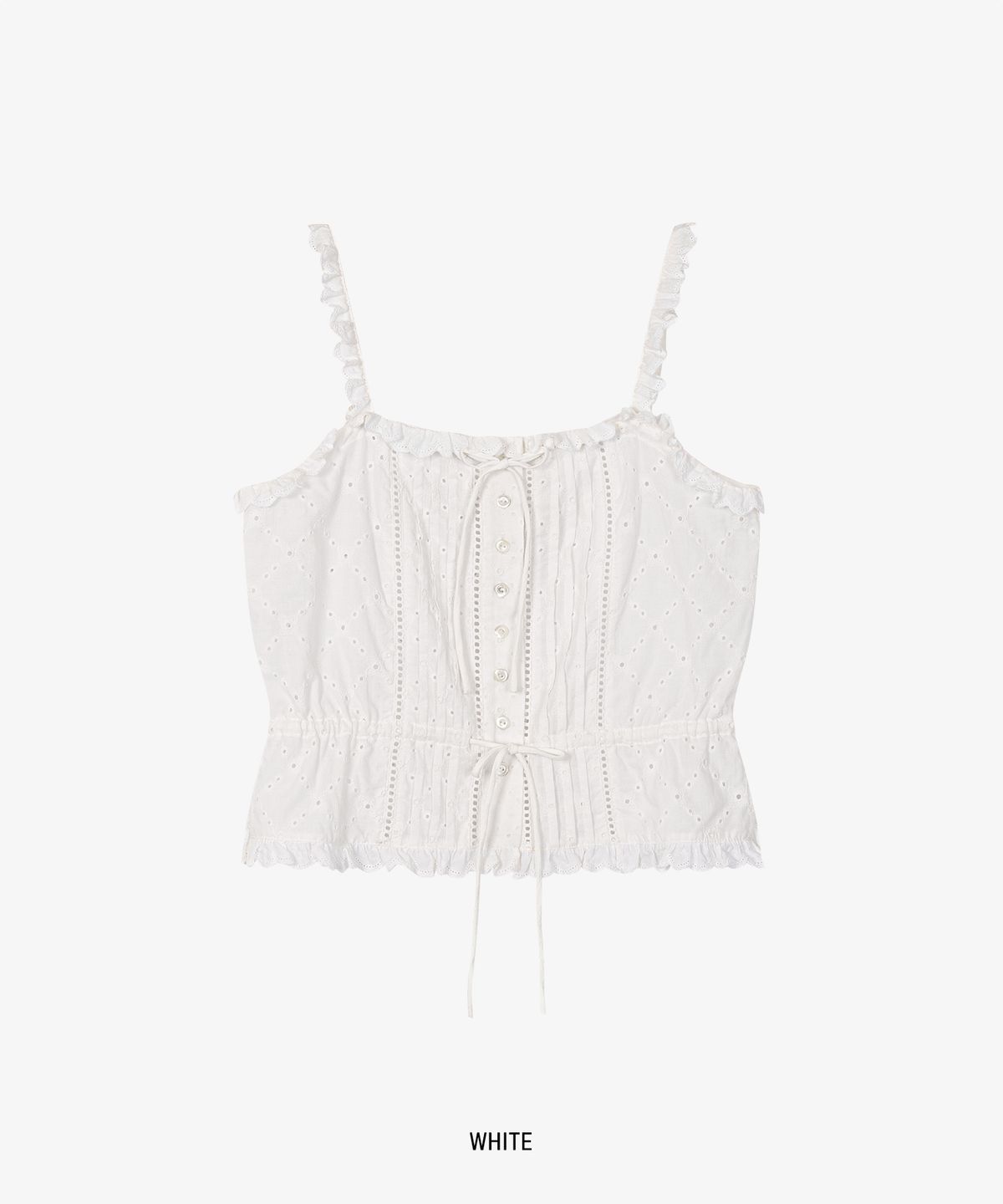 그로브(GROVE) COY LACE SLEEVELESS_WHITE