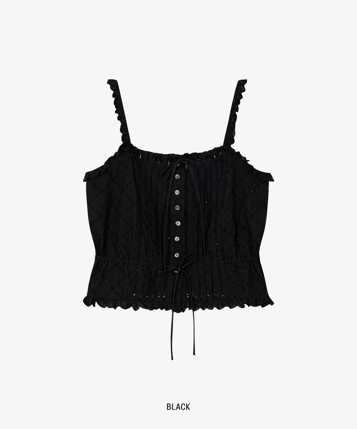 그로브(GROVE) COY LACE SLEEVELESS_BLACK