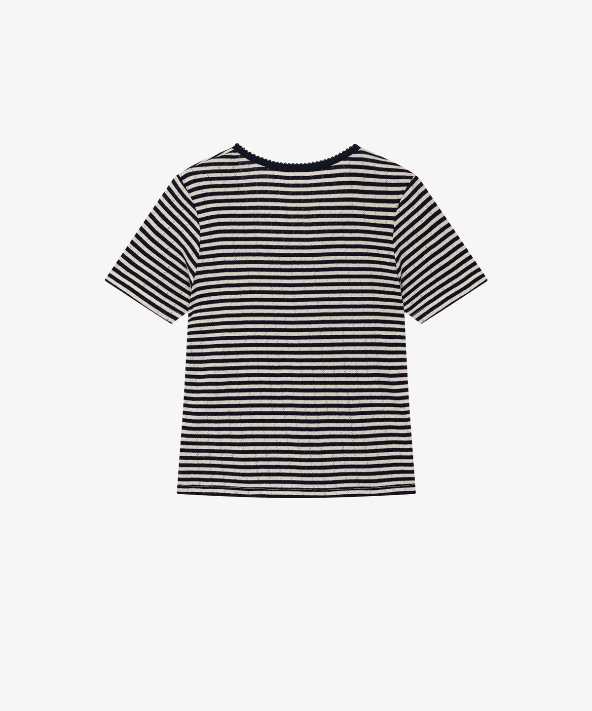 그로브(GROVE) STRIPE SAND T-SHIRT_NAVY