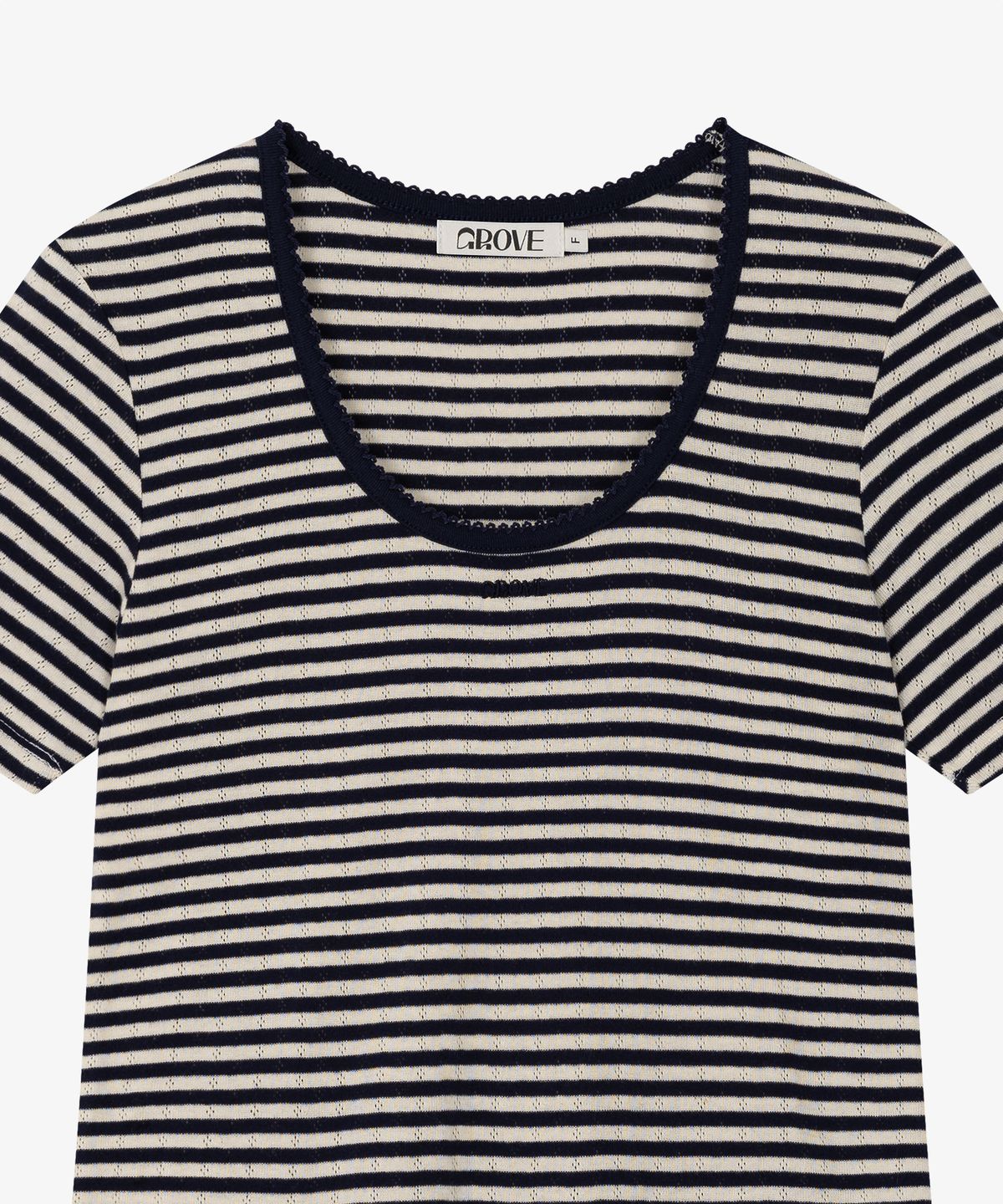 그로브(GROVE) STRIPE SAND T-SHIRT_NAVY