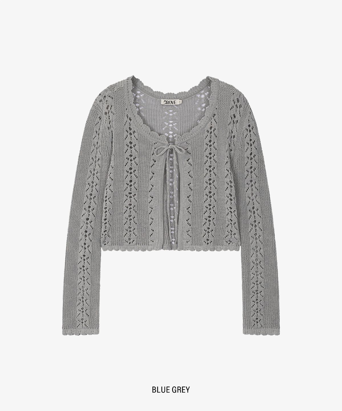 그로브(GROVE) KIKO SKASHI LS CARDIGAN_BLUE GREY