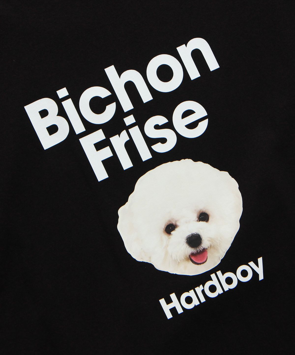 앱놀머씽(ABNORMALTHING) 비숑 티셔츠 블랙 (BISHON T-SHIRT BLACK)