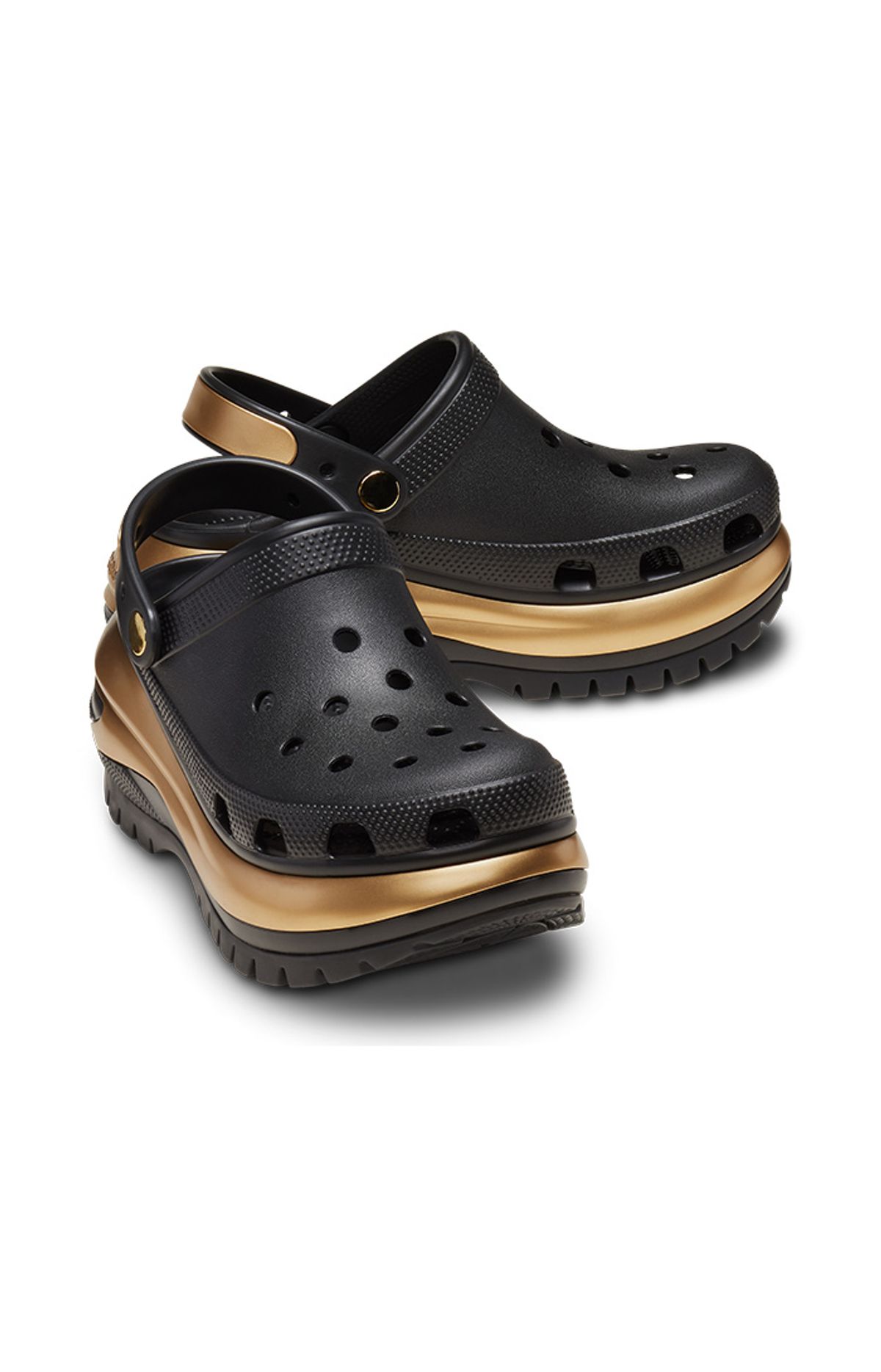 크록스(CROCS) 공용 메가 크러쉬 메탈릭 클로그 BGD (24SUCL210368)