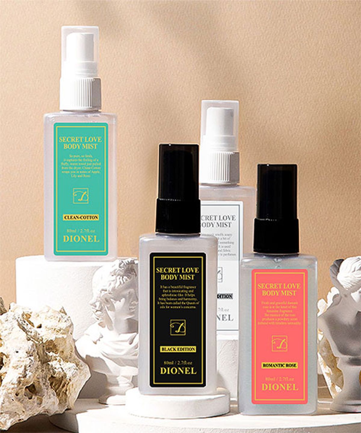 디오넬(DIONEL) 시크릿러브 바디미스트 블랙에디션 80ml