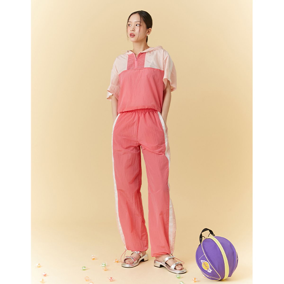 랩(LAP) 배색 포인트 카고 팬츠 AQ2WP562