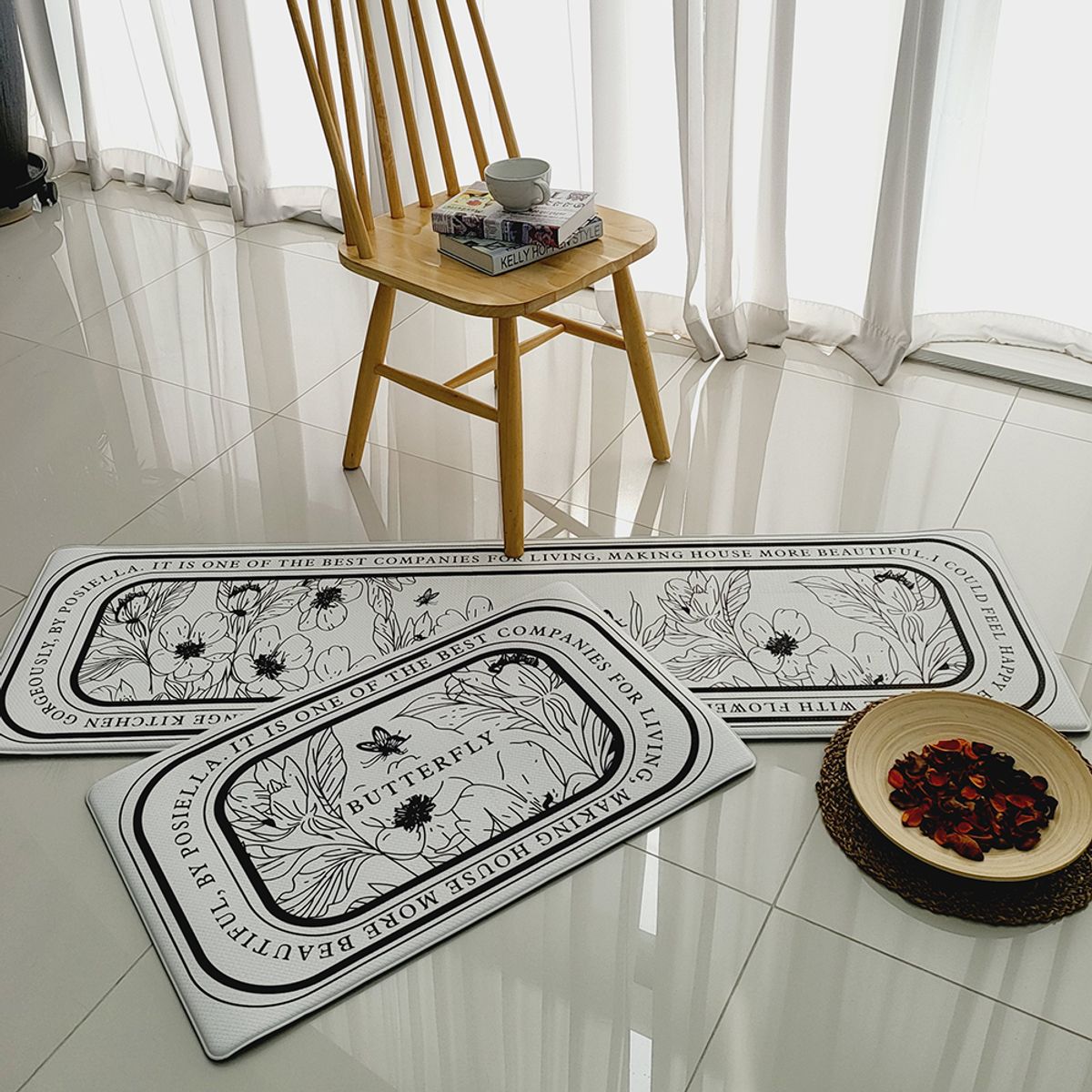 포시엘라(POSIELLA) pvc 주방 매트 북유럽 10T
