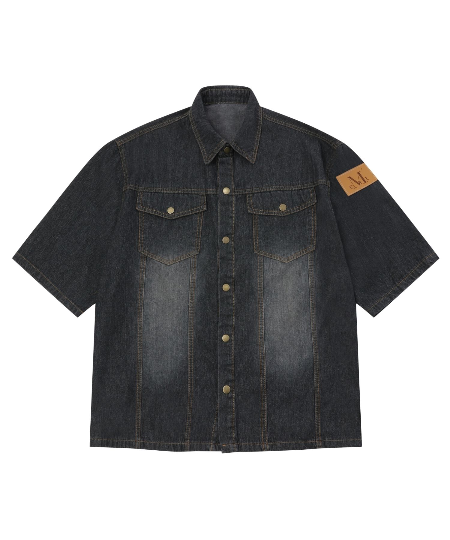 【MUCENT】COUNTRY DENIM HALF SHIRT(25年新商品)★韓国人気★ Kapital 5oz Magpie Denim Western Shirt (long sleeve)(Time