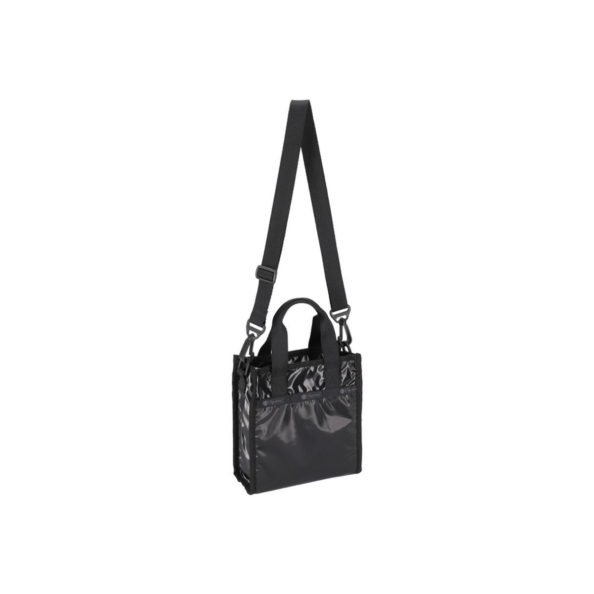 레스포색(LESPORTSAC) 블랙 샤인 미니 N/S 토트백 [3714.M135]
