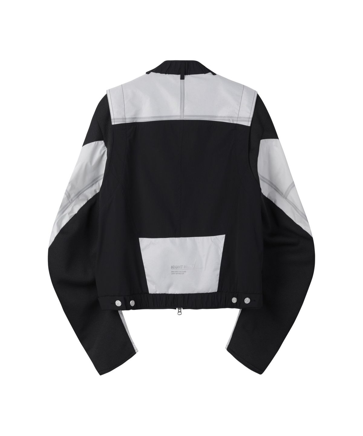 래코드(RECODE) Fabric Mix Patchwork Bomber_R0UAM24103BKX
