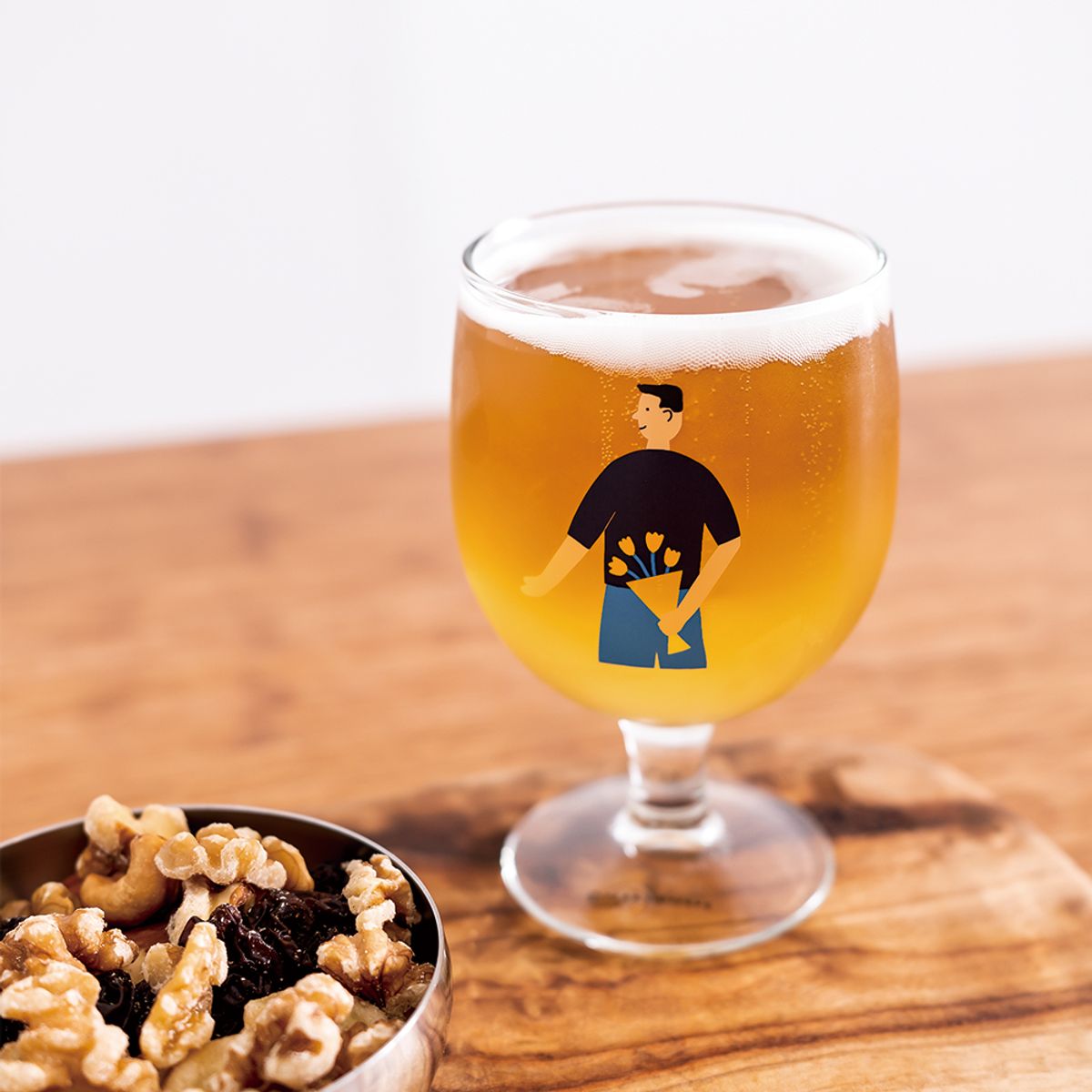비크릴라(VICRILA) 바스크 디자인글래스 250 맥주/와인잔 겸용 선물세트(4P)