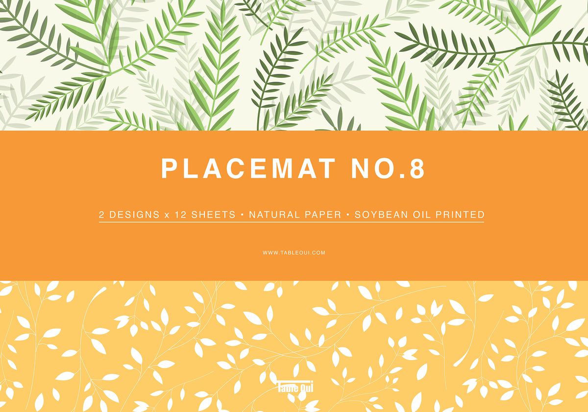 테이블 위(TABLE OUI) 한 장씩 뜯어쓰는 종이테이블매트 NO.8