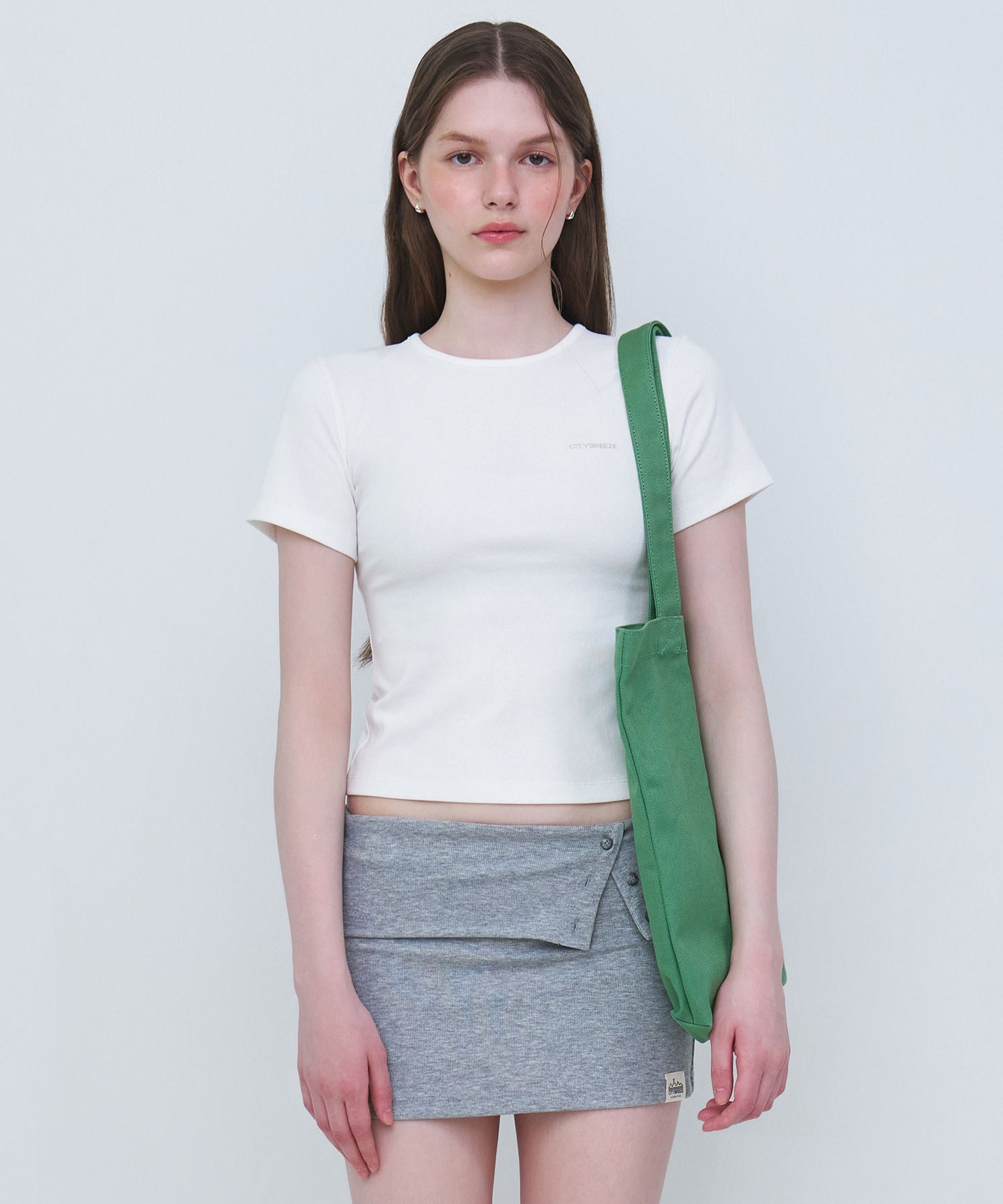 MUSINSA | CITYBREEZE WOMAN Symbol logo eco bag_KHAKI