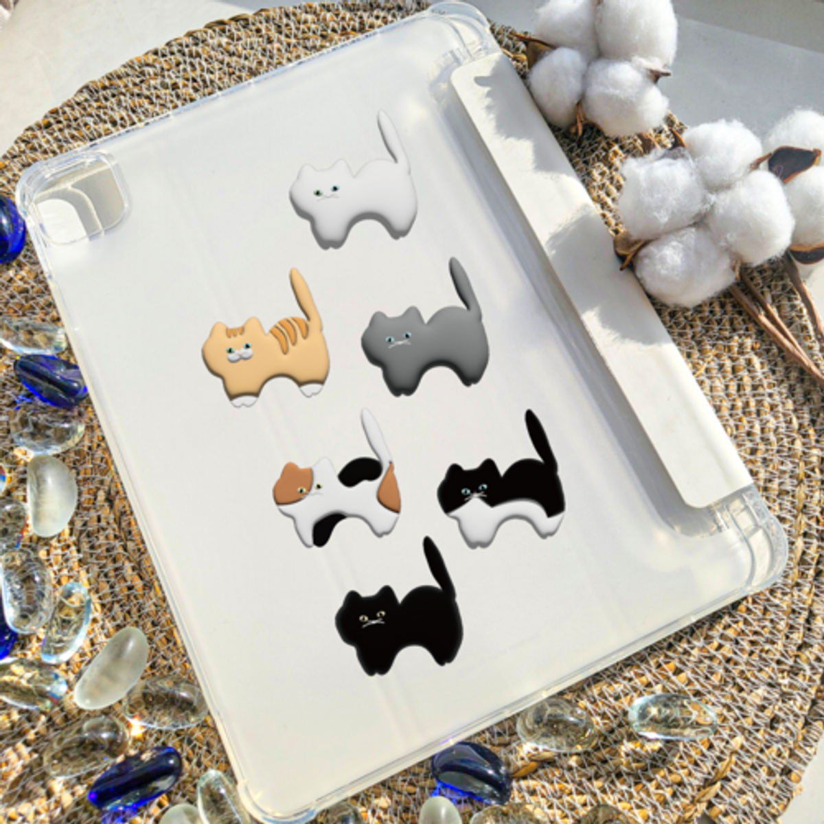이레케이스앤굿즈(IRECASEGOODS) 육냥이 갤럭시탭 아이패드 수납커버 케이스