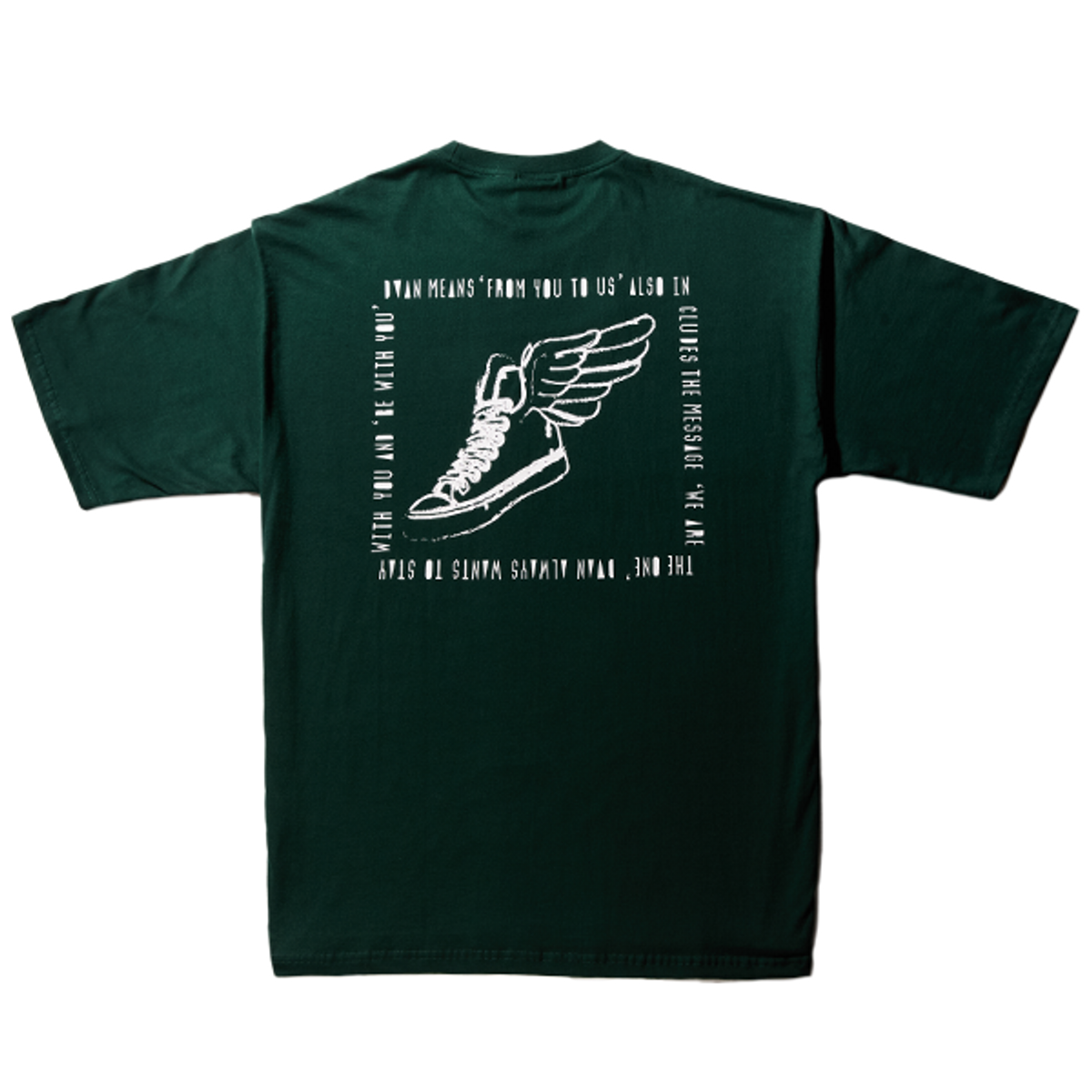 드반(DVÀN) BARCODVAN HALF SLEEVE T-SHIRT (DEEP GREEN) 바코드반 티셔츠 (딥그린)