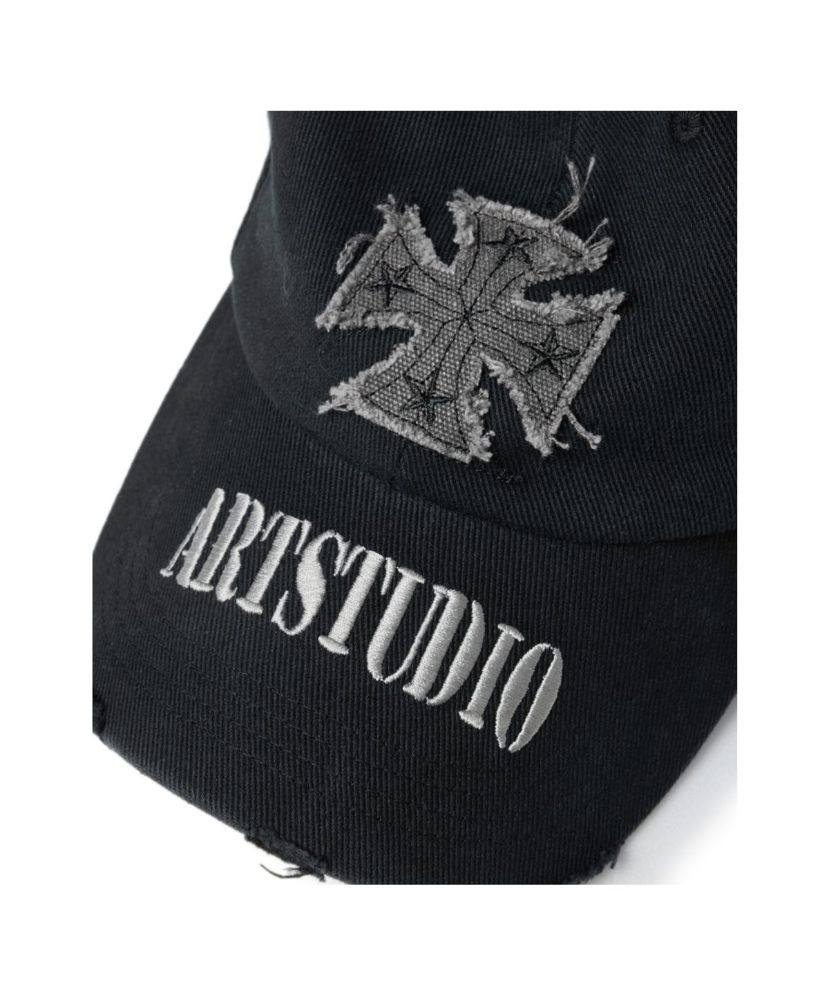 이티씨이(ETCE) Cross Destroyed Cap (Black)