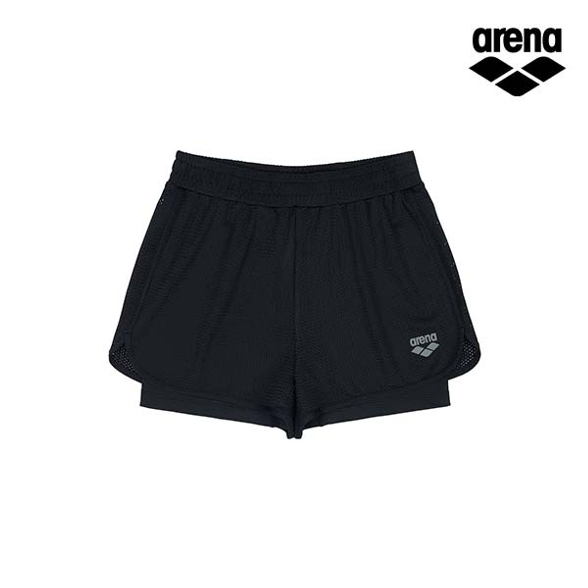 아레나(ARENA) 데일리 여성 바지 숏레깅스 S4ML1LG02BLK