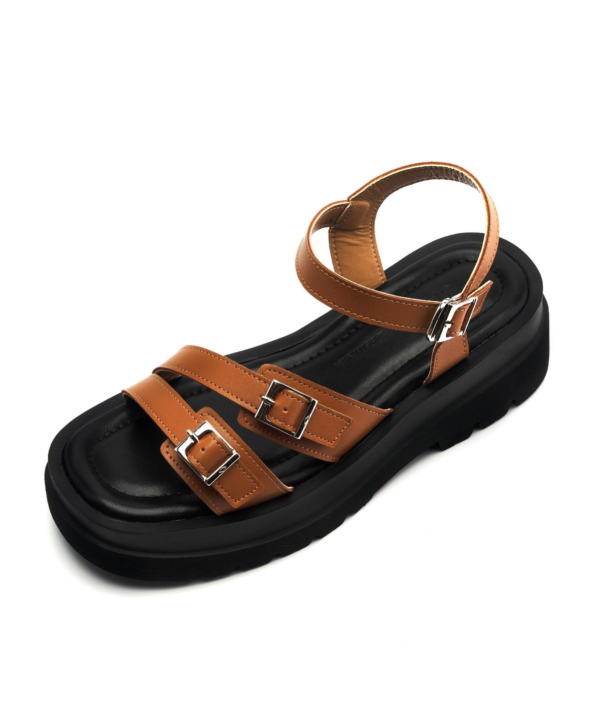 스퍼(SPUR) Multi Buckle 플랫폼 샌들 5.5cm -US7047 (3color)