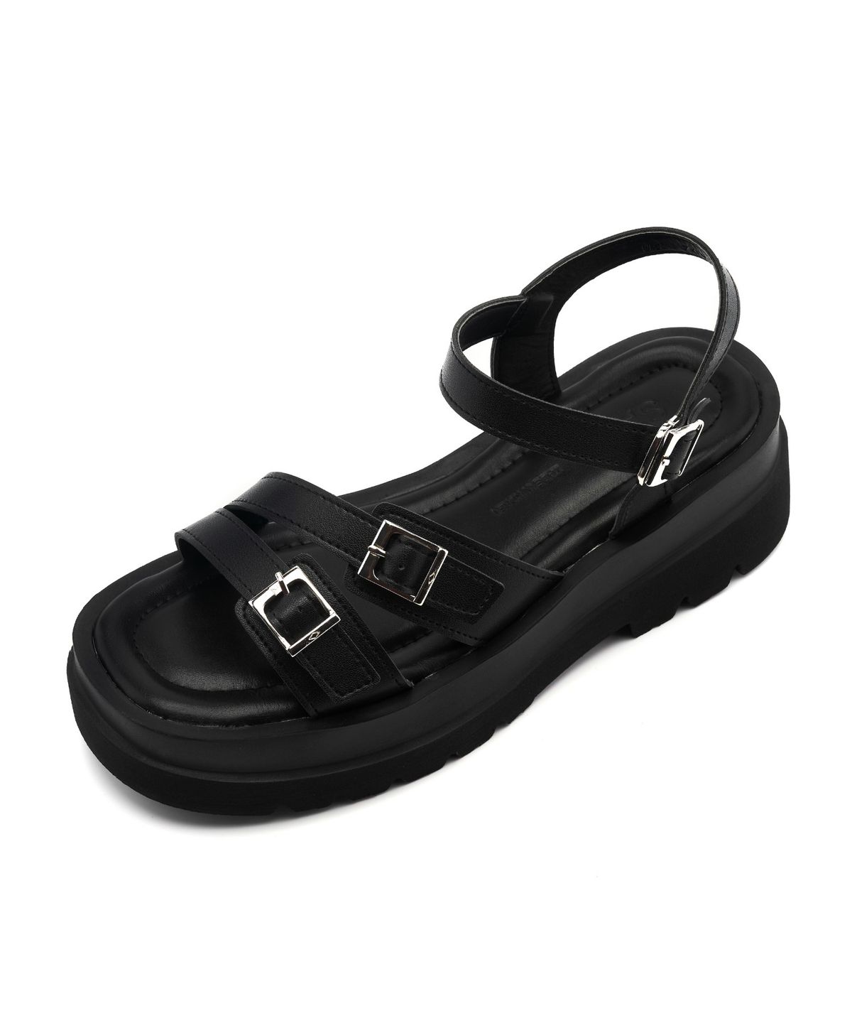 스퍼(SPUR) Multi Buckle 플랫폼 샌들 5.5cm -US7047 (3color)