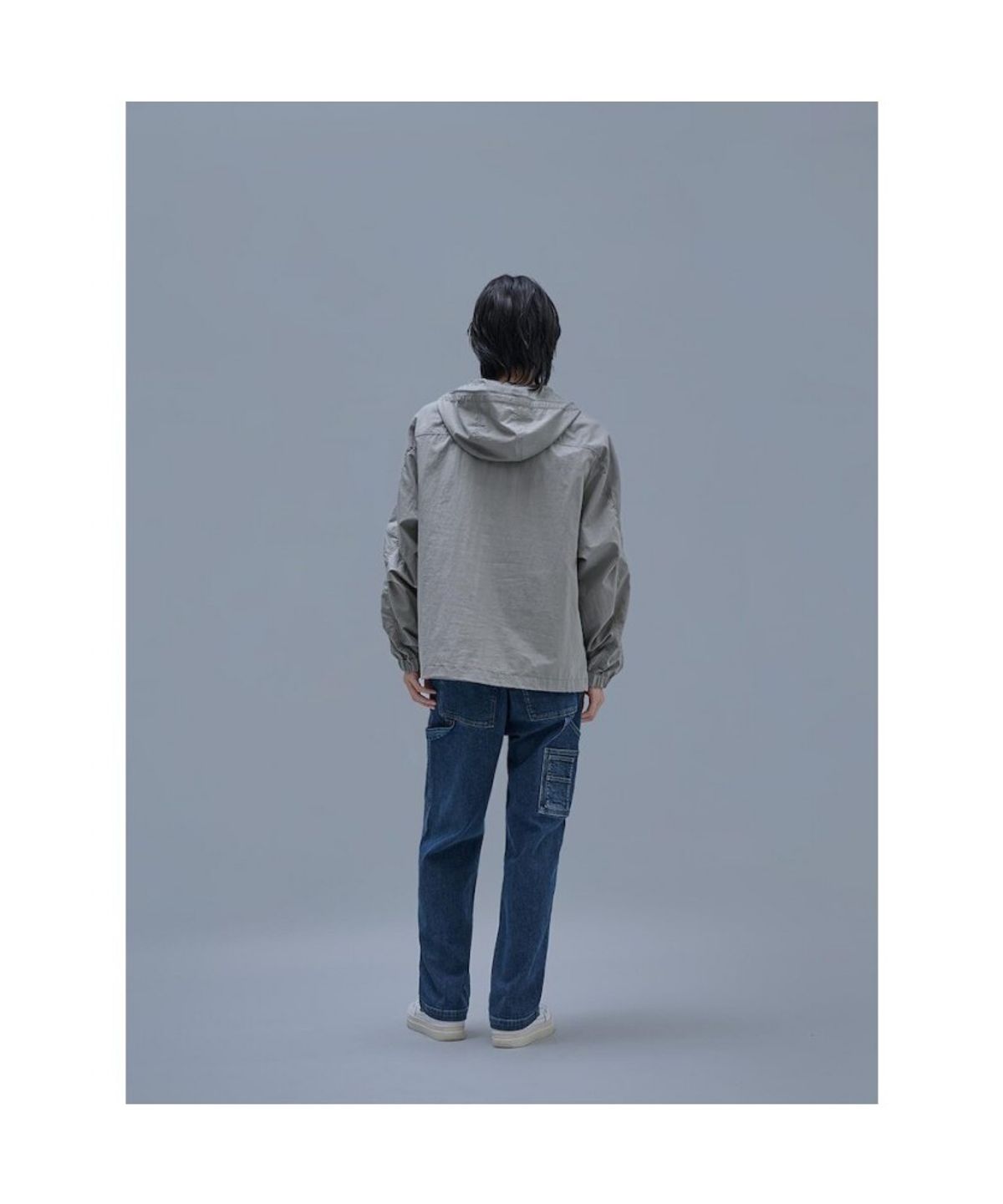 시프트지(SHIFT.G) Overfit Cotton Hood Anorak  Light Grey