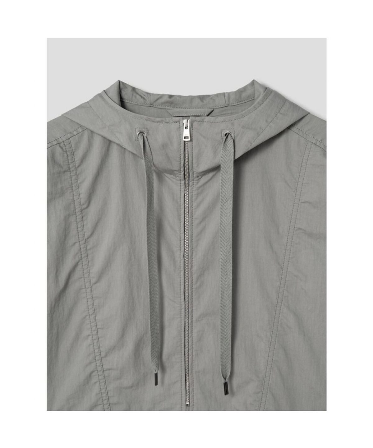 시프트지(SHIFT.G) Overfit Cotton Hood Anorak  Light Grey