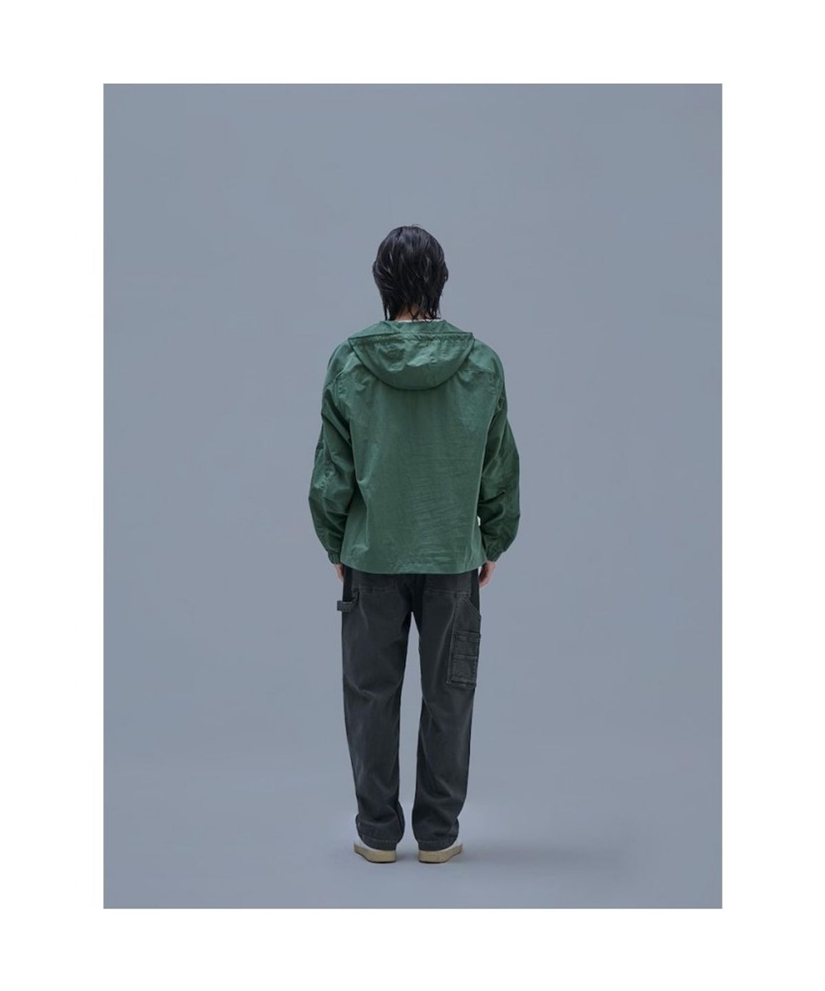 시프트지(SHIFT.G) Overfit Cotton Hood Anorak  Green
