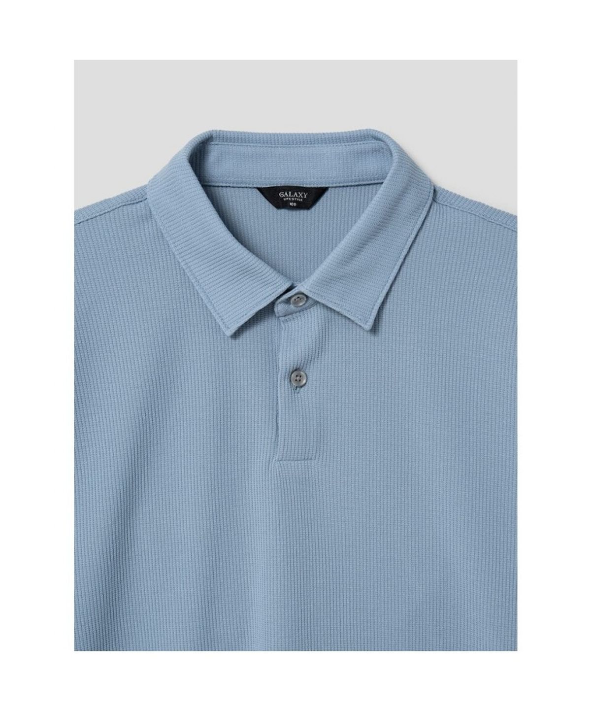 GLXY (갤럭시 라이프스타일)(GLXY (GALAXY LIFESTYLE)) [三無衣服] 스트레치 폴로 티셔츠  블루 (GC4342S07P) (GC4342S07P)