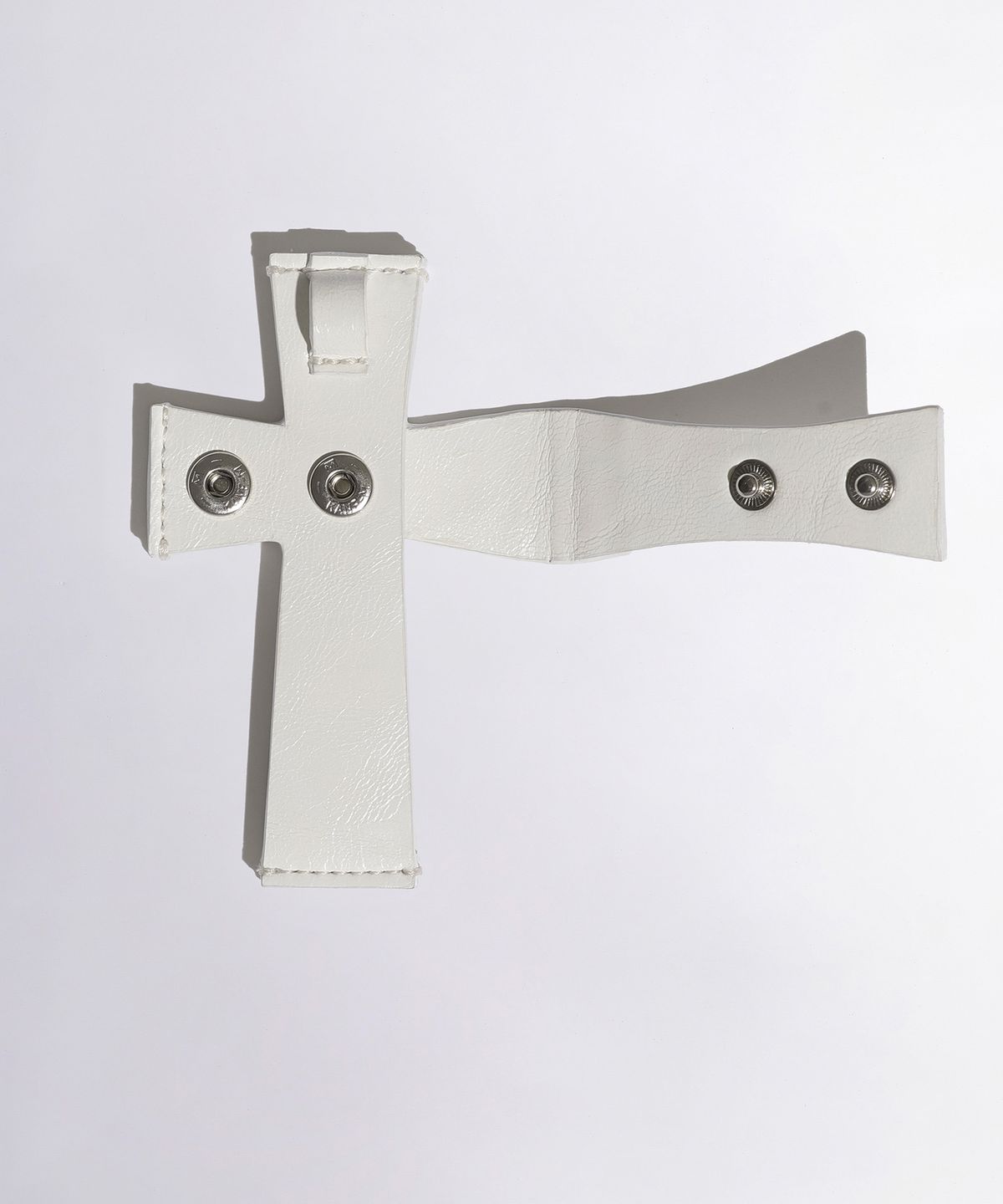 스컬프터(SCULPTOR) [Sculptor X Ed Hardy] Cross Leather Strap Wallet White
