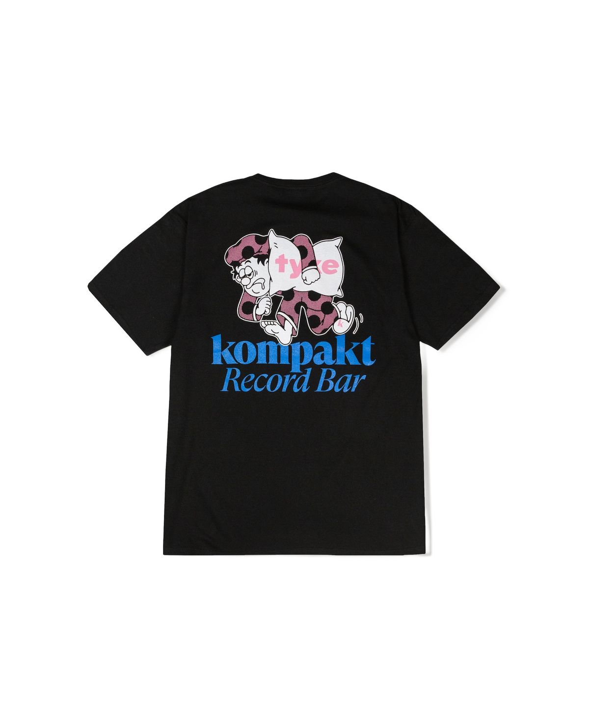 타이크(TYKE) Tyke x Kompakt Record Bar T-shirt Black