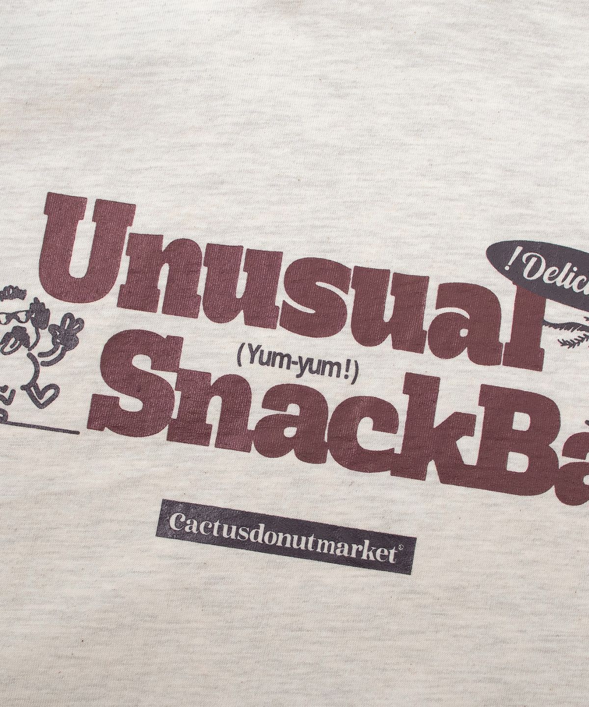캑터스도넛마켓(CACTUSDONUTMARKET) SnackBar Raglan T-Shirt - Oatmeal