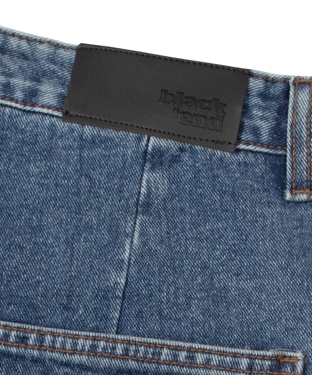 캑터스도넛마켓(CACTUSDONUTMARKET) One Tuck Bermuda Denim Pants - Blue