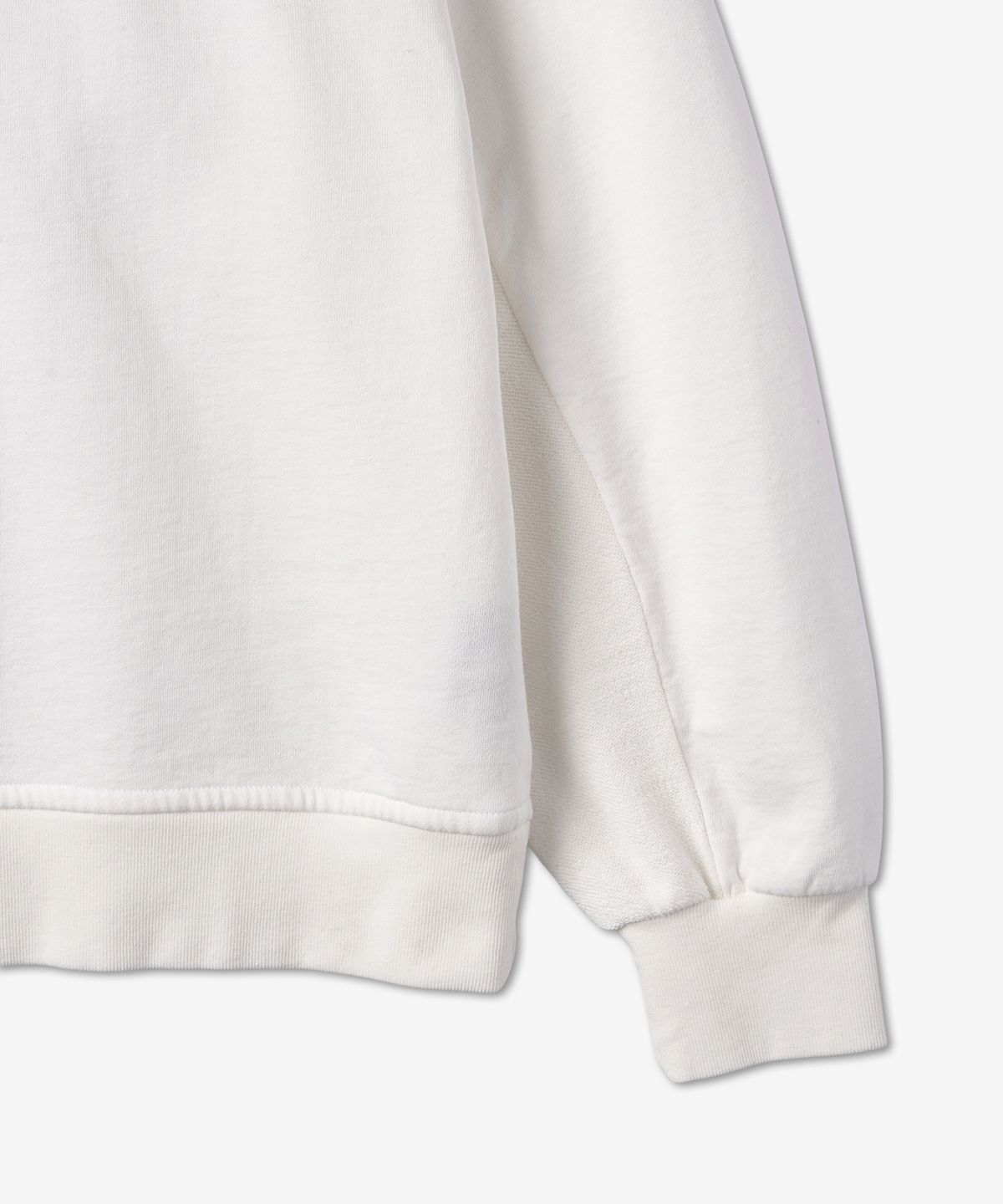 루드(RHUDE) 플리스 풀오버 터틀넥 맨투맨 - 크림 / RHFW22SW020821140114