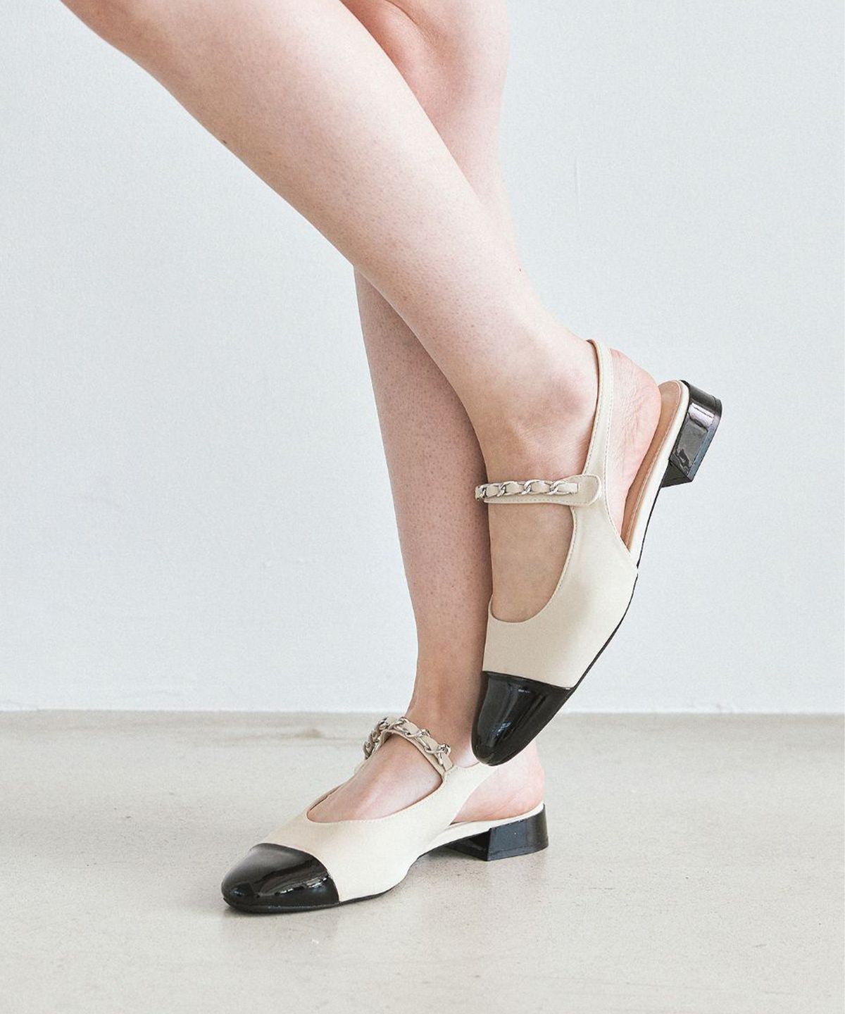 스퍼(SPUR) Chain 스트랩 슬링백 3cm -US9036 (3color)