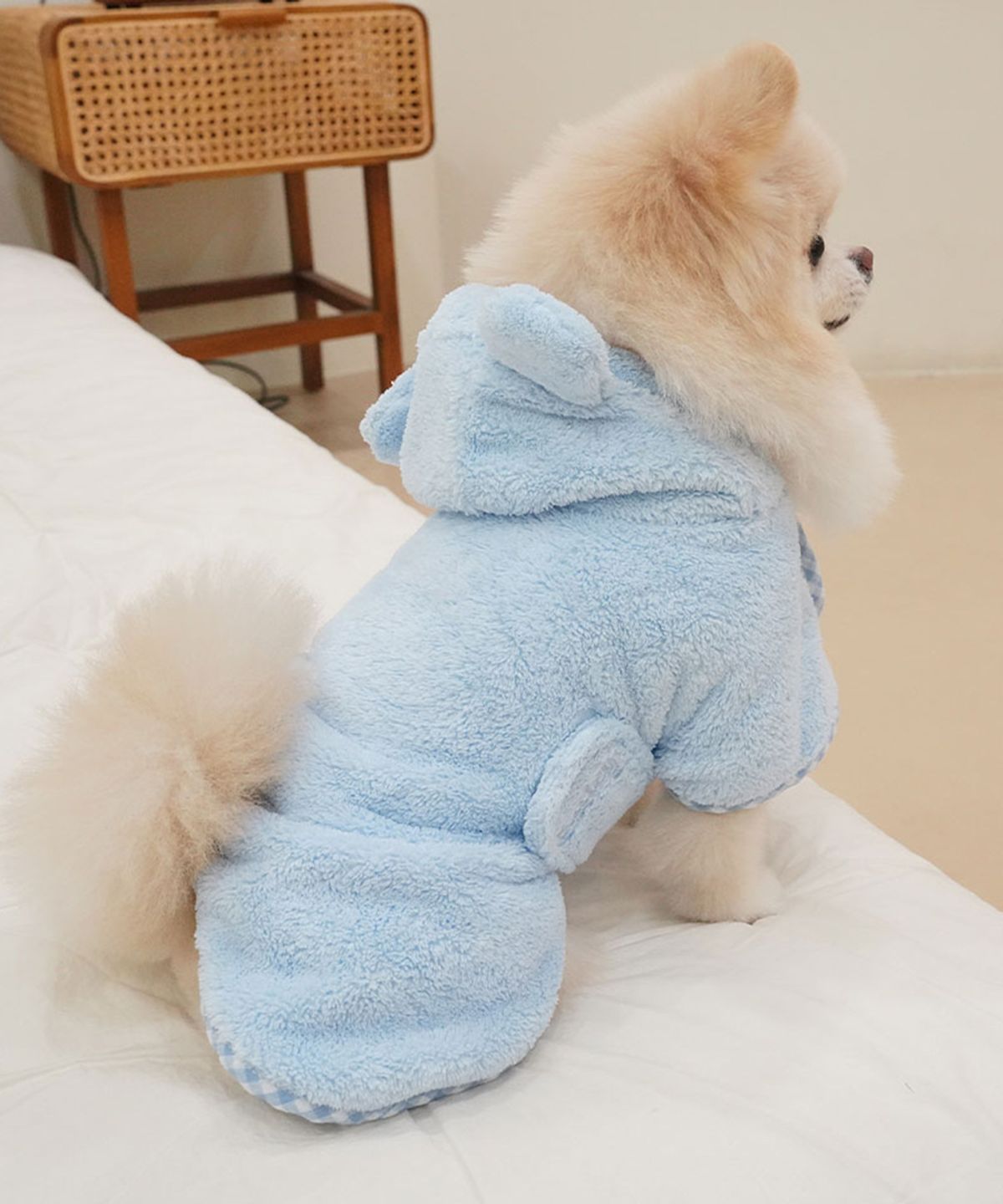 베일리(BAILEY) 강아지 펫타올 드라이 샤워가운 블루