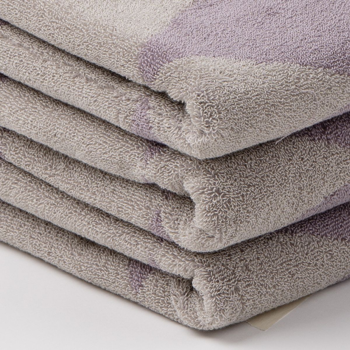 클라우썸(CLAWESOME) 오가닉수건 패턴 퍼플그레이 아가일 185g 3장