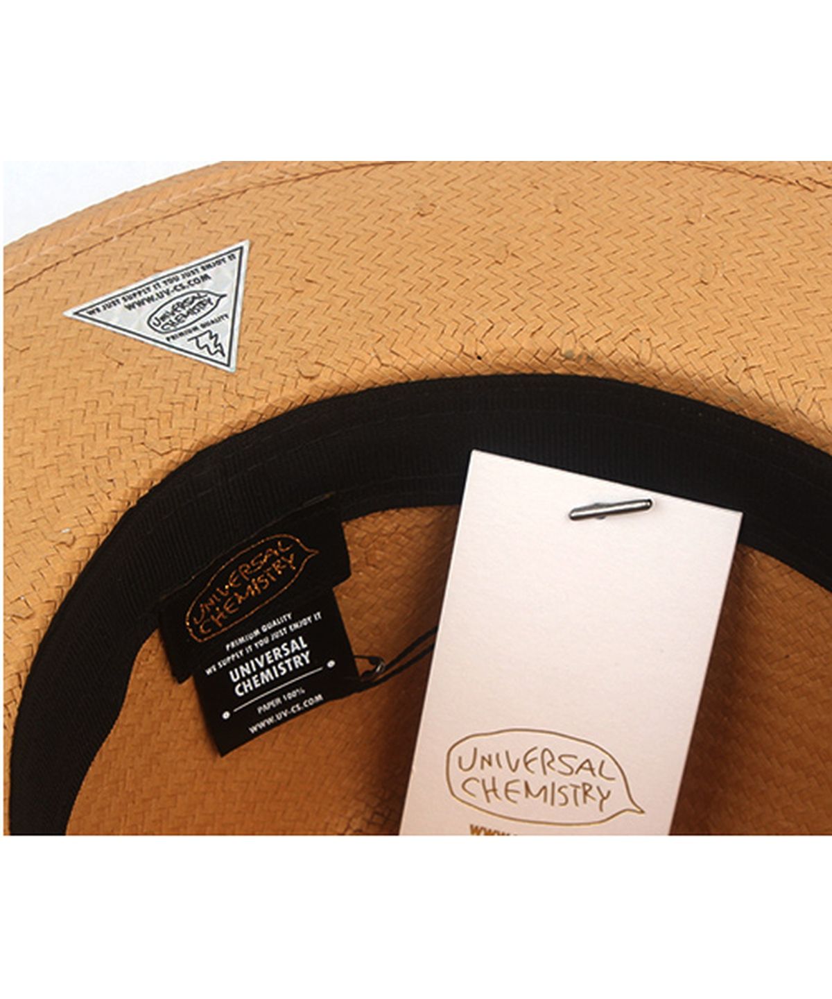 유니버셜 케미스트리(UNIVERSAL CHEMISTRY) Summer Basic Line Beige Fedora 여름모자