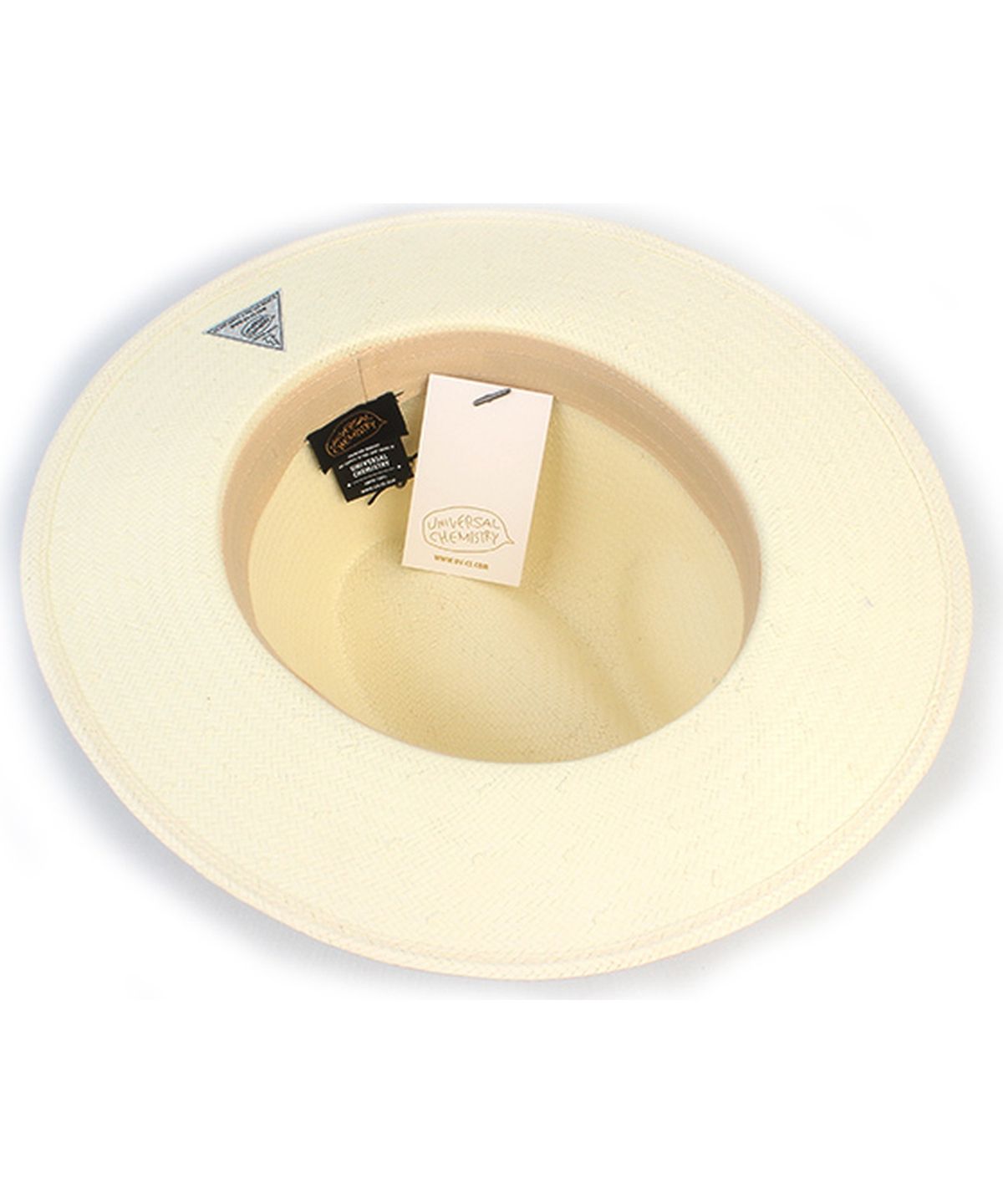 유니버셜 케미스트리(UNIVERSAL CHEMISTRY) Summer Basic Line Ivory Fedora 여름모자