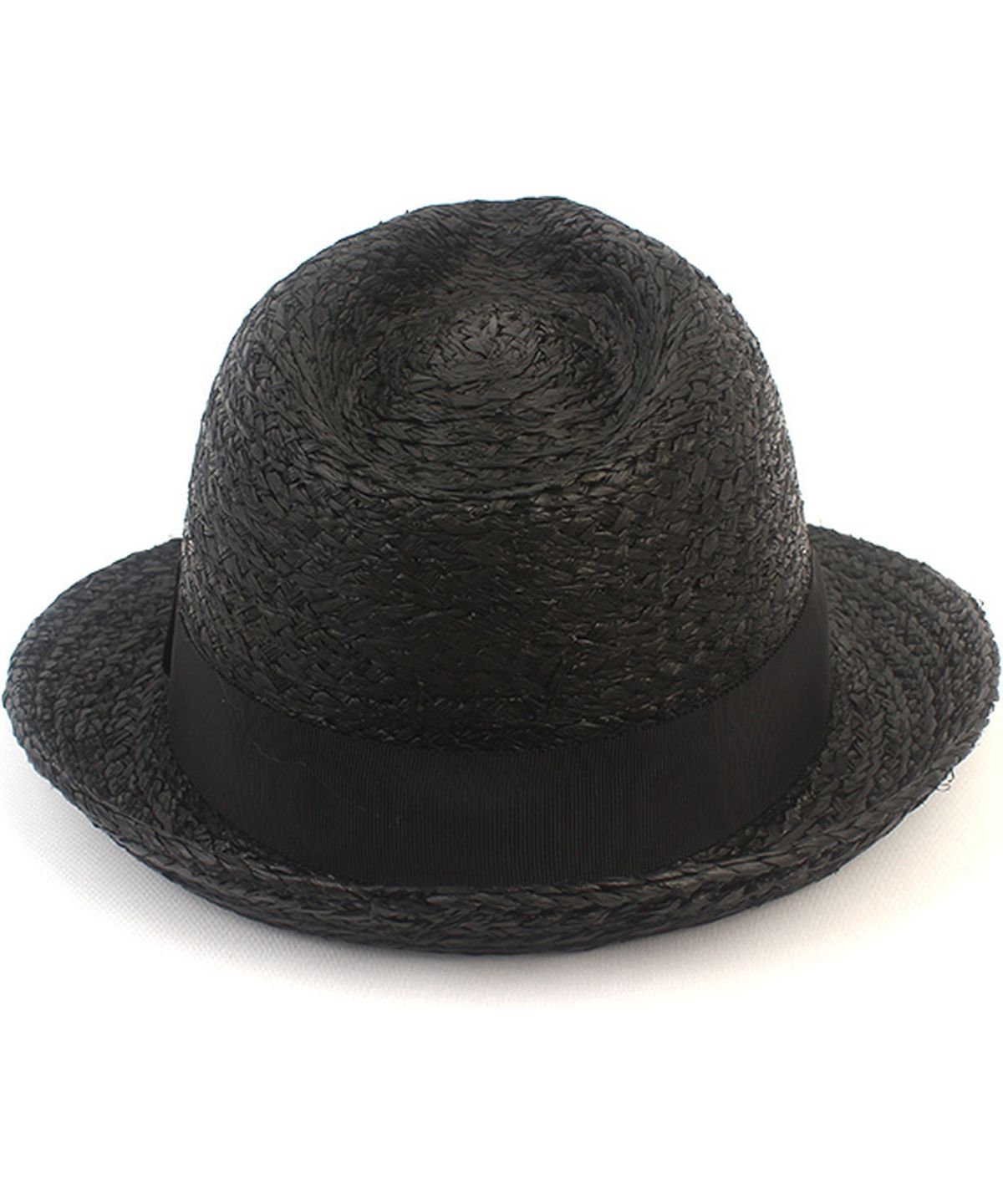 유니버셜 케미스트리(UNIVERSAL CHEMISTRY) BU Raffia Line Black Fedora 여름모자