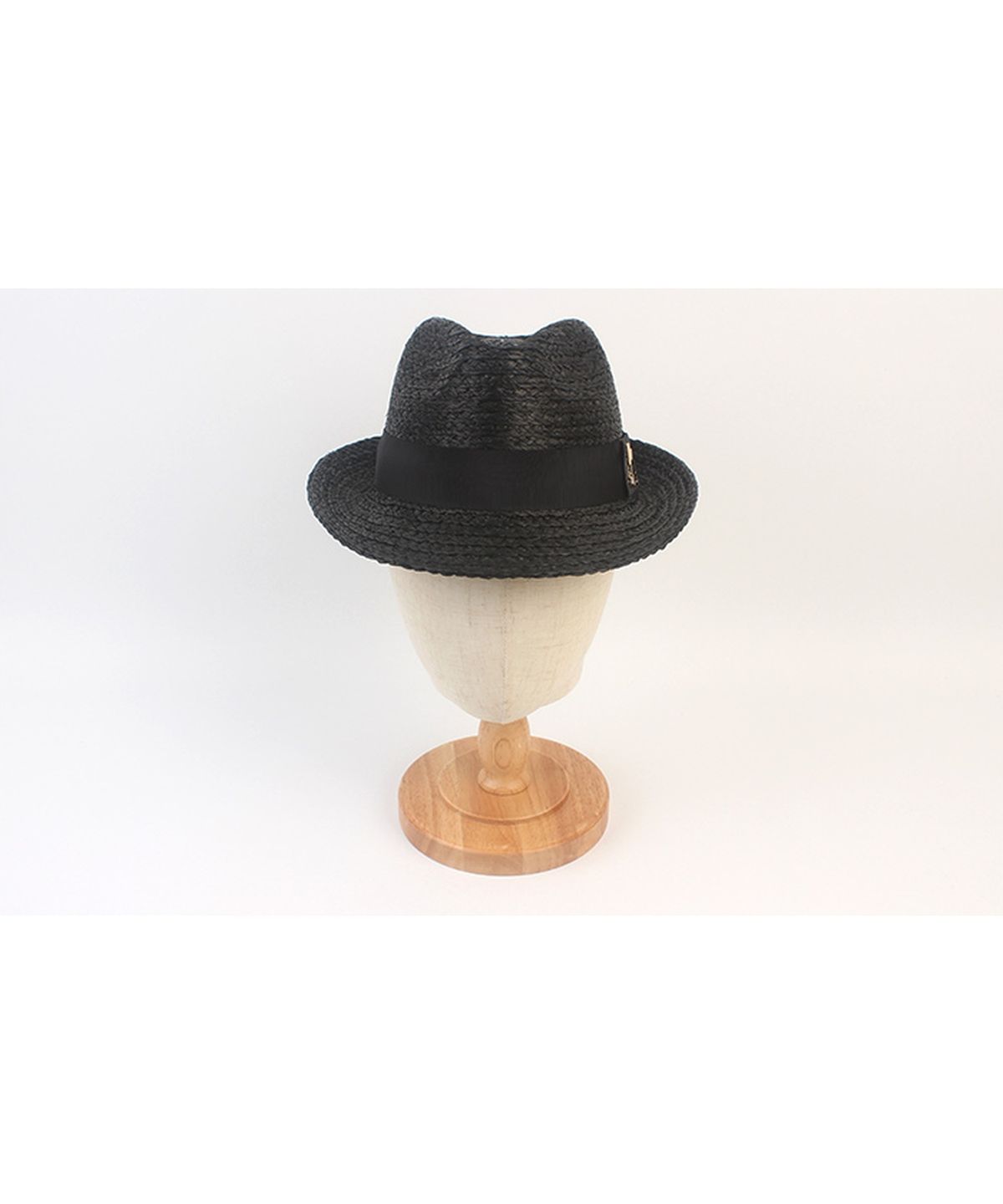 유니버셜 케미스트리(UNIVERSAL CHEMISTRY) BU Raffia Line Black Fedora 여름모자