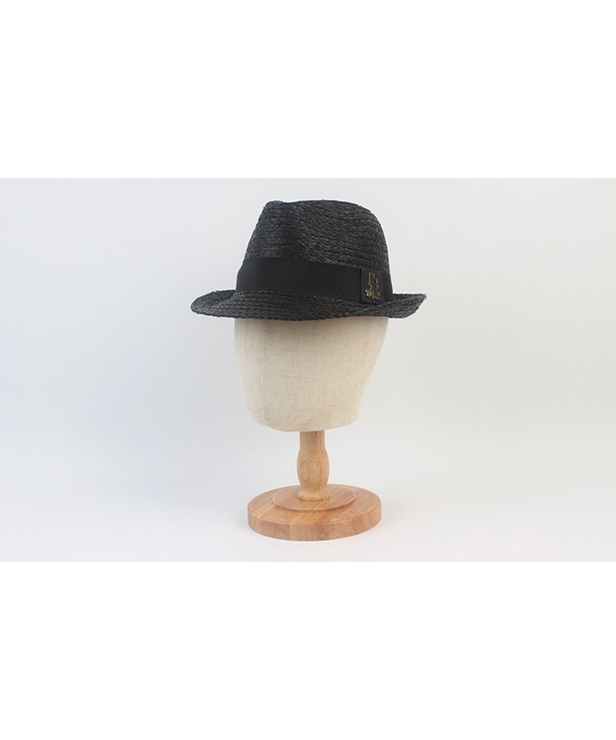 유니버셜 케미스트리(UNIVERSAL CHEMISTRY) BU Raffia Line Black Fedora 여름모자