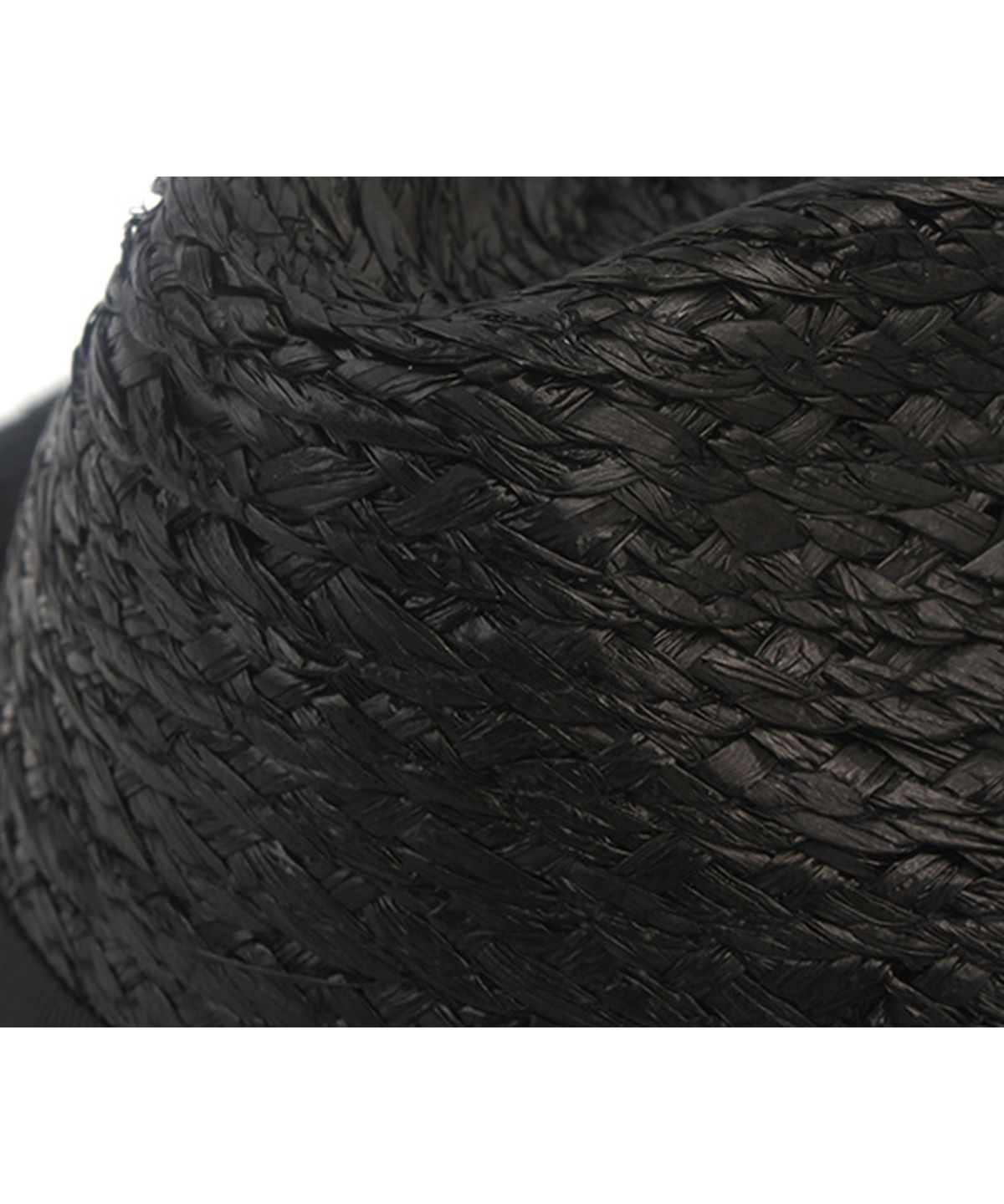 유니버셜 케미스트리(UNIVERSAL CHEMISTRY) BU Raffia Line Black Fedora 여름모자