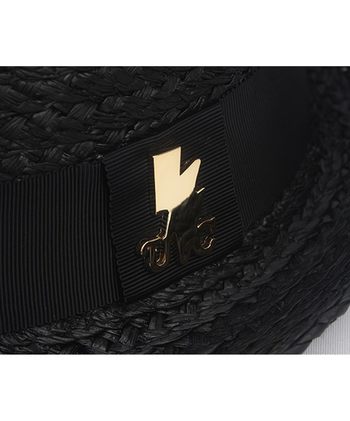 유니버셜 케미스트리(UNIVERSAL CHEMISTRY) BU Raffia Line Black Fedora 여름모자