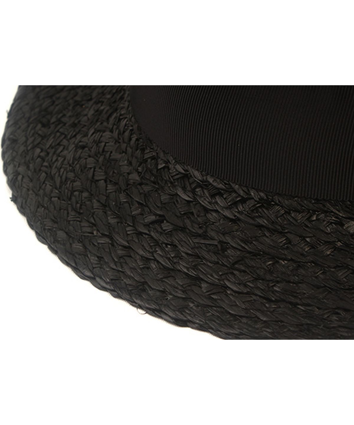유니버셜 케미스트리(UNIVERSAL CHEMISTRY) BU Raffia Line Black Fedora 여름모자
