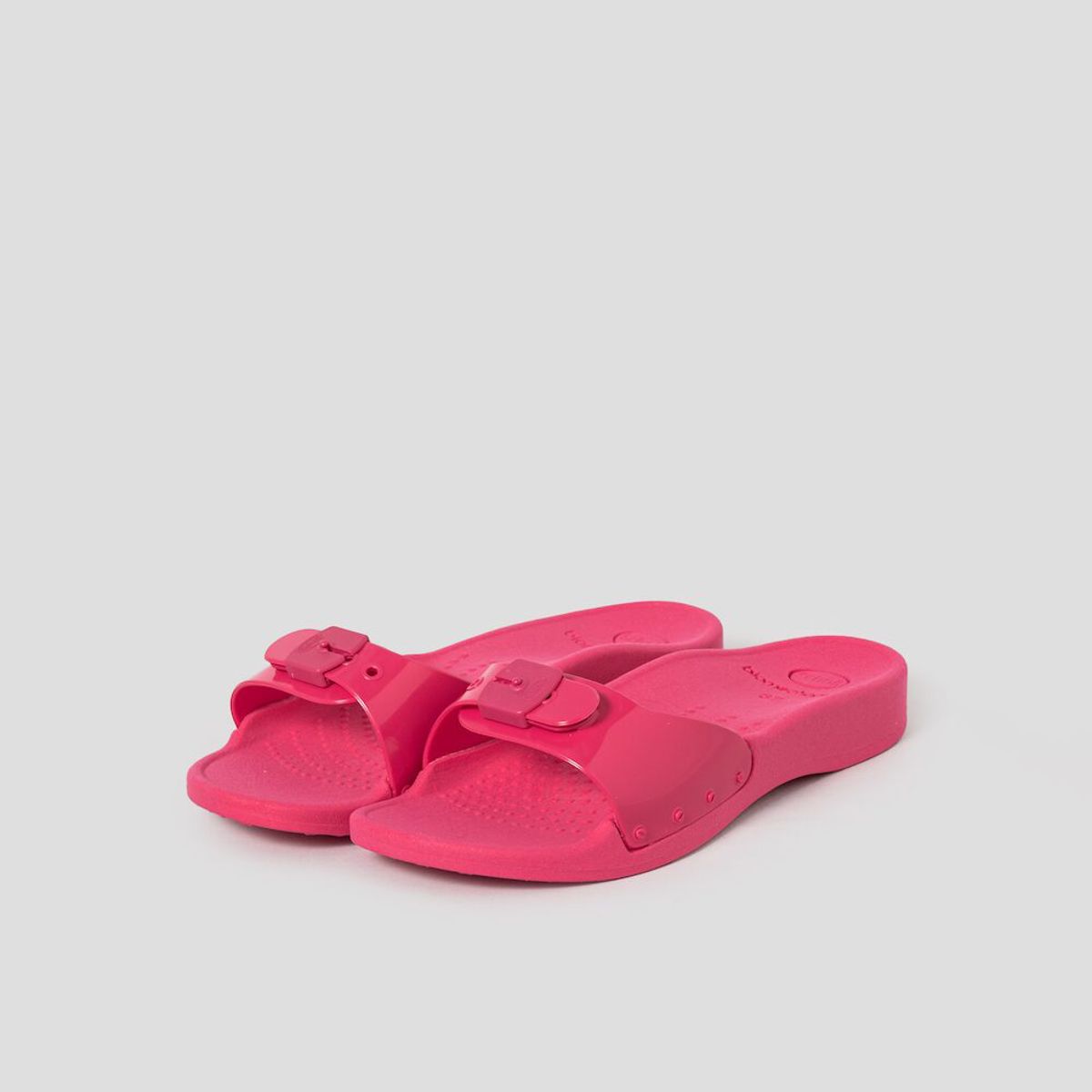 숄(SCHOLL) (WOMEN) PVC 원 스트랩 샌들  레드 (HH44K2A136)
