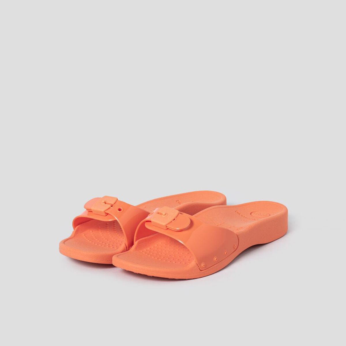 숄(SCHOLL) (WOMEN) PVC 원 스트랩 샌들  오렌지 (HH44K2A138)