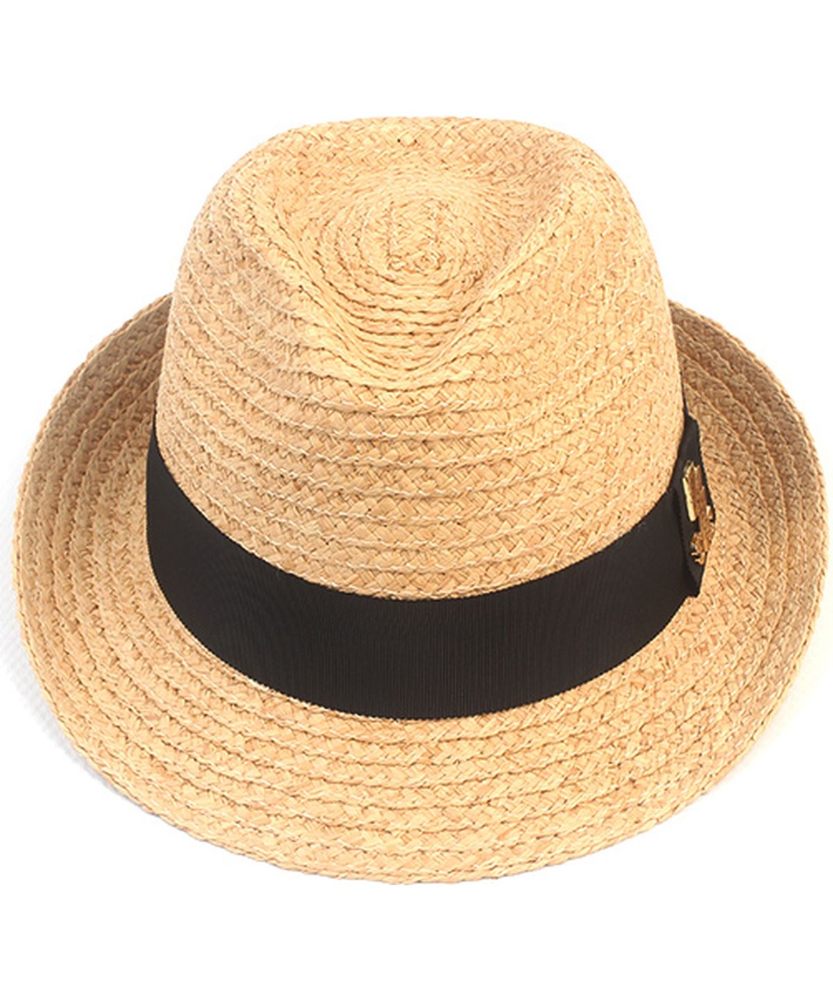 유니버셜 케미스트리(UNIVERSAL CHEMISTRY) BU Raffia Line Beige Fedora 여름모자