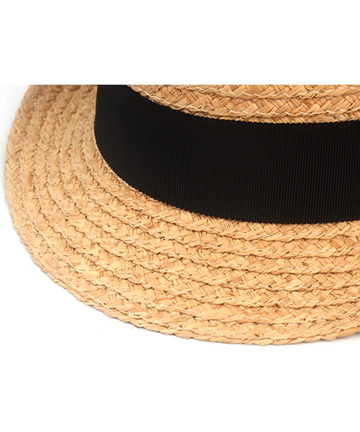 유니버셜 케미스트리(UNIVERSAL CHEMISTRY) BU Raffia Line Beige Fedora 여름모자